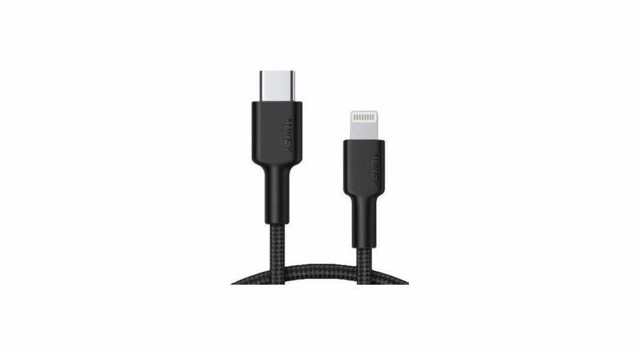 CB-CL02 Černý nylon Lightning-USB C kabel | Napájení USB USB-PD | 1,2 m | Apple MFi certifikát