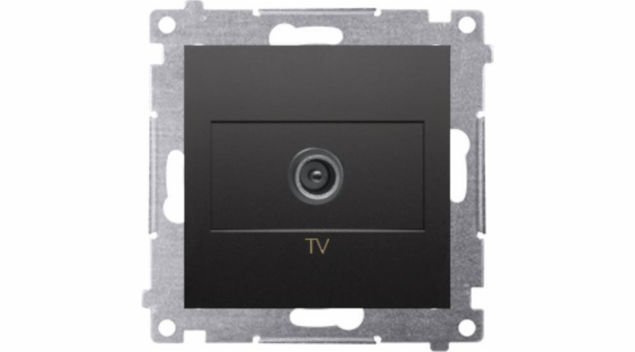 Kontaktní simon Simon 54 Single TV anténní hnízdo (modul). Pro jednotlivé instalace Black Mat Dak1.01/49