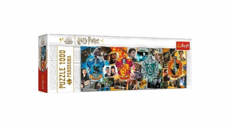 Puzzle 1000 dílků Čtyři domy v Bradavicích Harry Potter