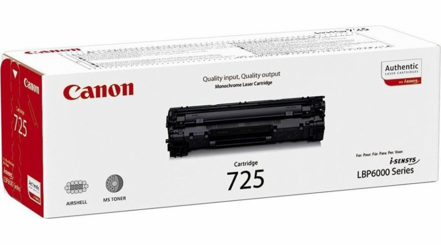 Toner Canon 725 Black Original (3484B002)