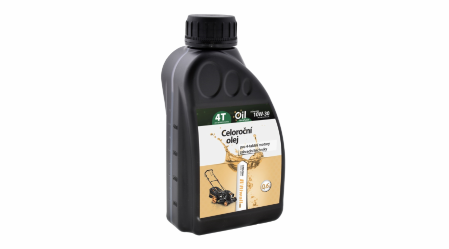 Celoroční olej Riwall pro 4-taktní motory (0.6l, SAE10W-30)