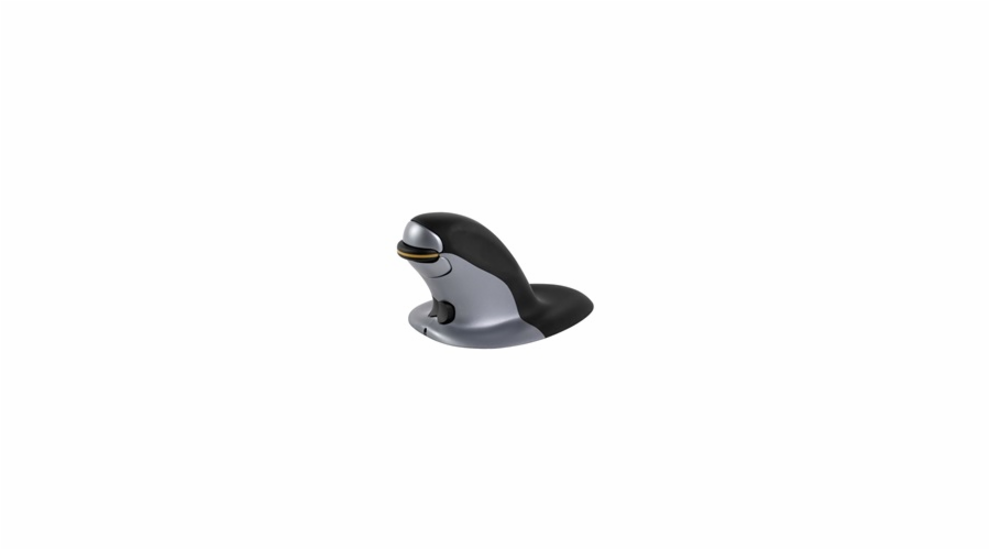 FELLOWES vertikální ergonomická myš Penguin/ bezdrátová/ velikost M/ 1 200 dpi/ černo-šedá