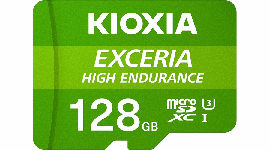 SDXC 128GB micro Kioxia EXCERIA HIGH ENDURANCE M303E, UHS-I (U3) V30 (100MB/s) Class 10 + adaptér