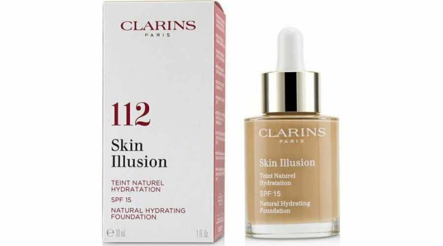 Clarins Skin Illusion Natural Hydrating Foundation Spf 15 112 Amber 30ml