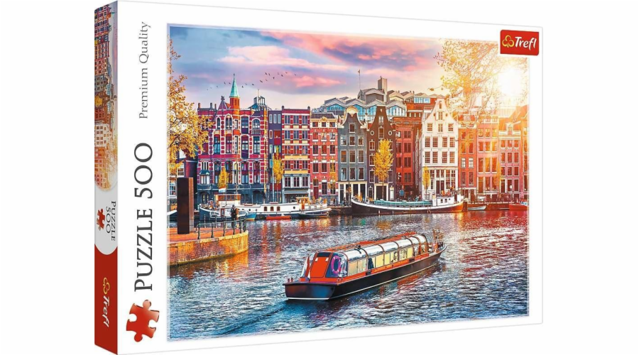 Puzzle 500 dílků v Amsterdamu Nizozemsko