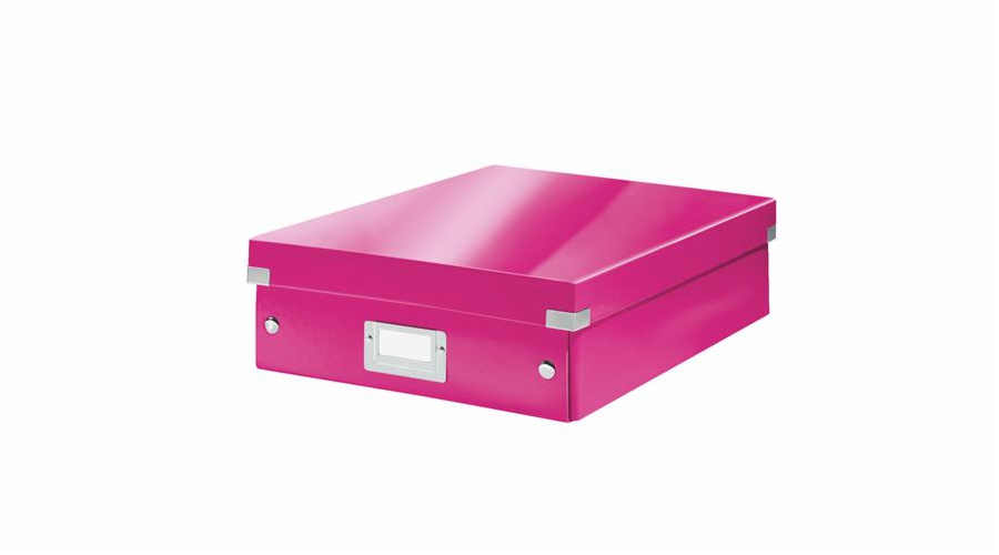 LEITZ Organizační box Click&Store, velikost M, růžová