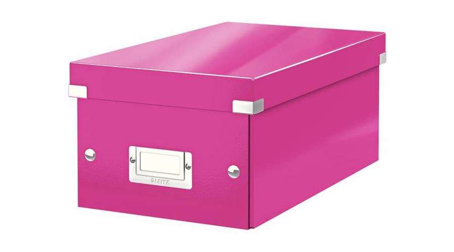 LEITZ Krabice na DVD Click&Store, růžová