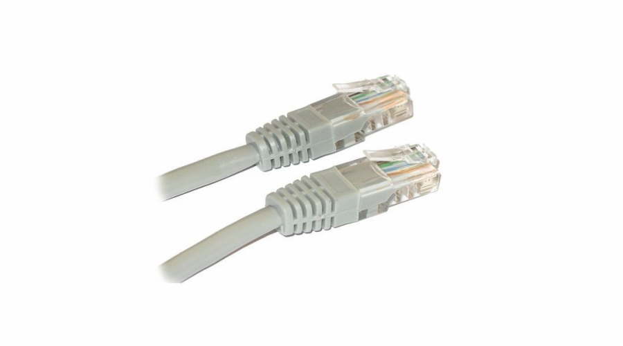 XtendLan patch kabel Cat6, UTP - 1,5m, šedý