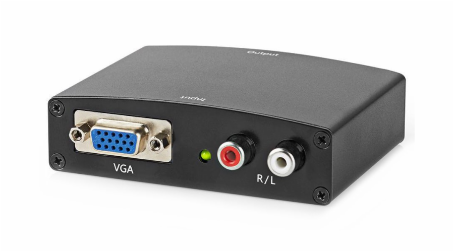 NEDIS převodník VGA na HDMI/ 2x RCA/ černý