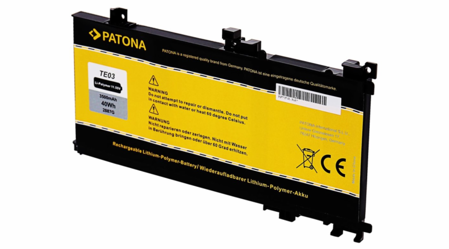 PATONA baterie pro ntb HP Omen 15 3500mAh Li-Pol 11,55V TE03XL