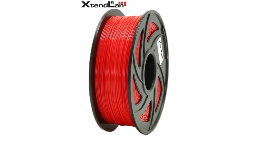XtendLAN PLA filament 1,75mm zářivě červený 1kg