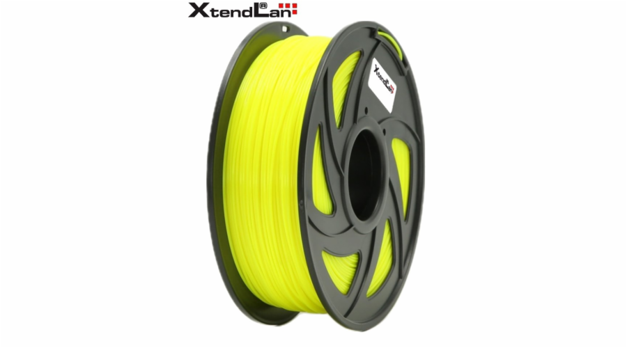 XtendLAN PLA filament 1,75mm zářivě žlutý 1kg