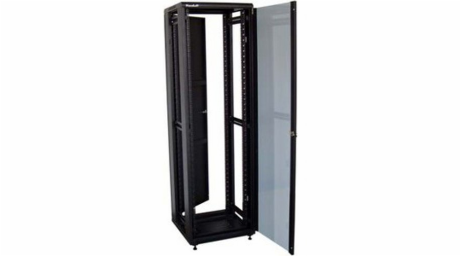 XtendLan 42U/800x1000 stojanový, černý, skleněné dveře, plná záda