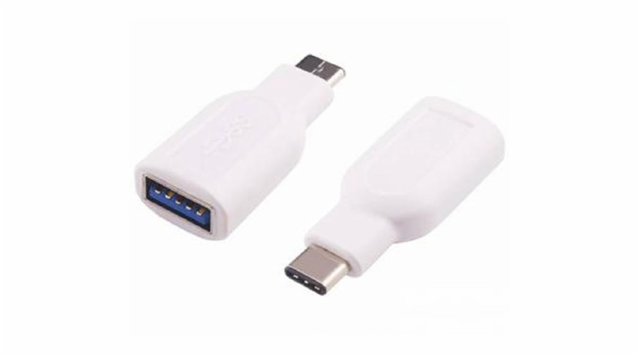 PremiumCord adaptér USB 3.1 konektor C - USB 3.0 A (M/F), OTG, bílá