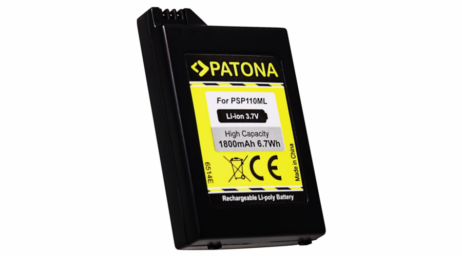 PATONA baterie pro herní konzoli Sony PSP 1000 Portable 1800mAh Li-lon 3,7V