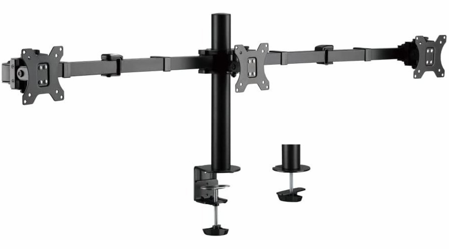 LOGILINK BP0107 Triple monitor mount 17–27inch arm length adjustable