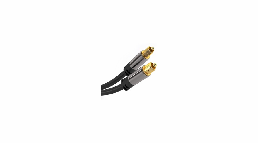 PremiumCord kjtos6-2 Kabel Toslink M/M, OD:6mm, Gold design 2m