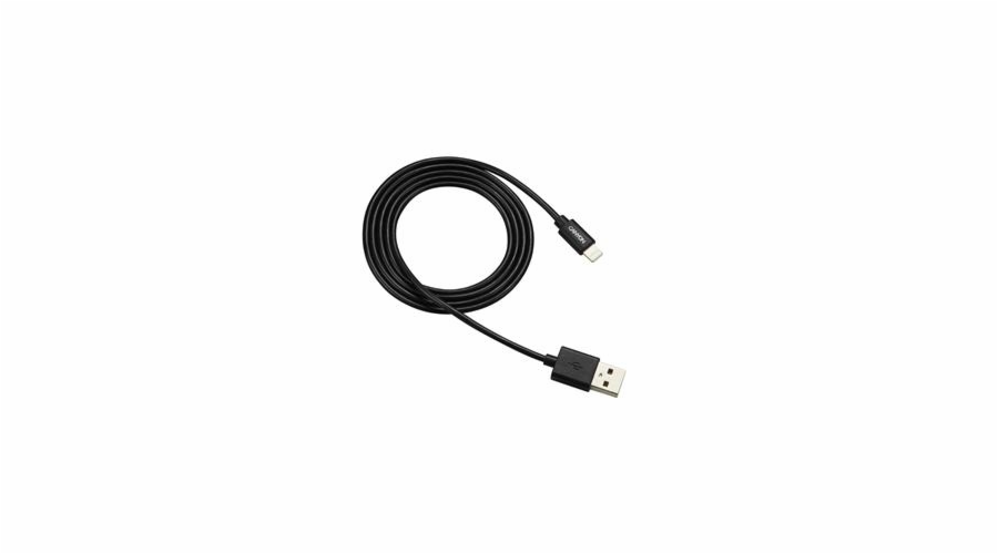CANYON nabíjecí kabel Lightning MFI-1, kompaktní, Apple certifikát, délka 1m, černá