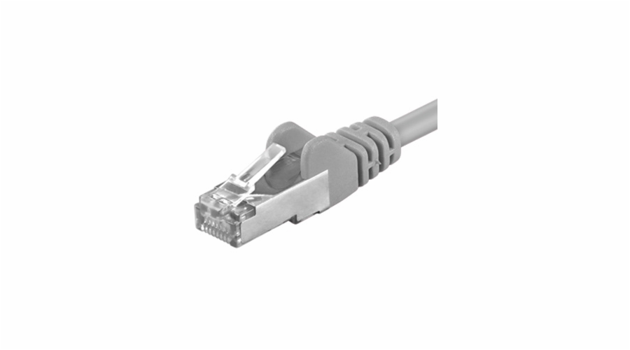 Premiumcord Patch kabel CAT 6a S-FTP,RJ45-RJ45,LSOH, AWG 26/7 1,5m šedá