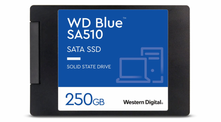 WD SSD BLUE SA510 250GB / WDS250G3B0A / SATA III / Interní 2,5" / 7mm