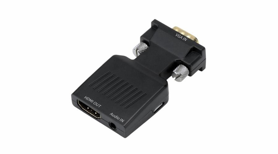 PremiumCord Převodník VGA na HDMI s audio vstupem a audio kabelem