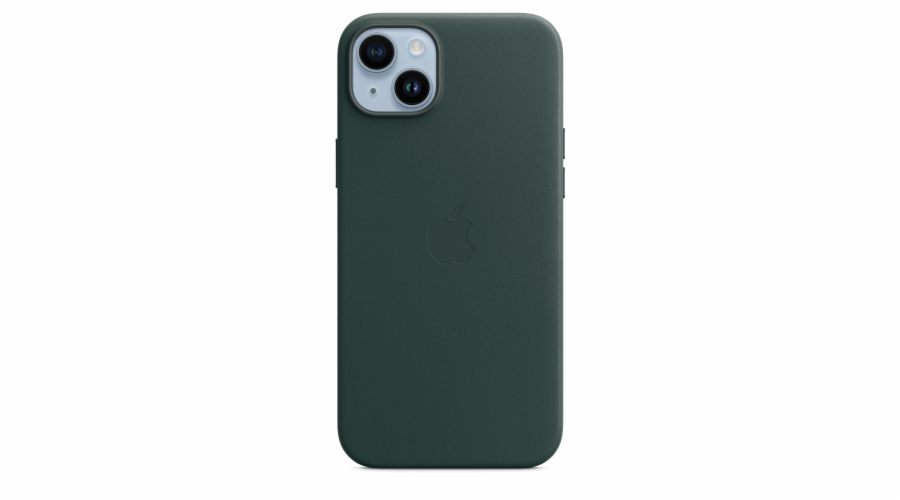 iPhone 14+ Leather Case with MagSafe- Forest Green