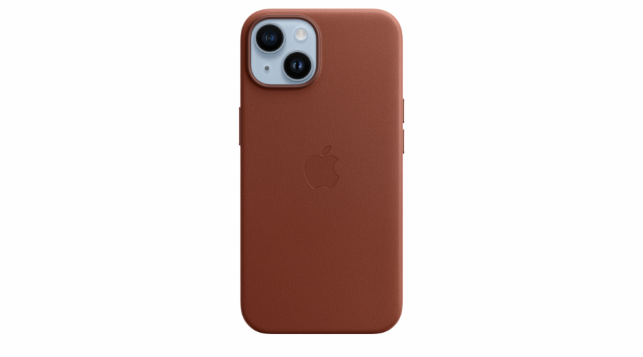 Kožené pouzdro s MagSafe pro iPhone 14 - umbr