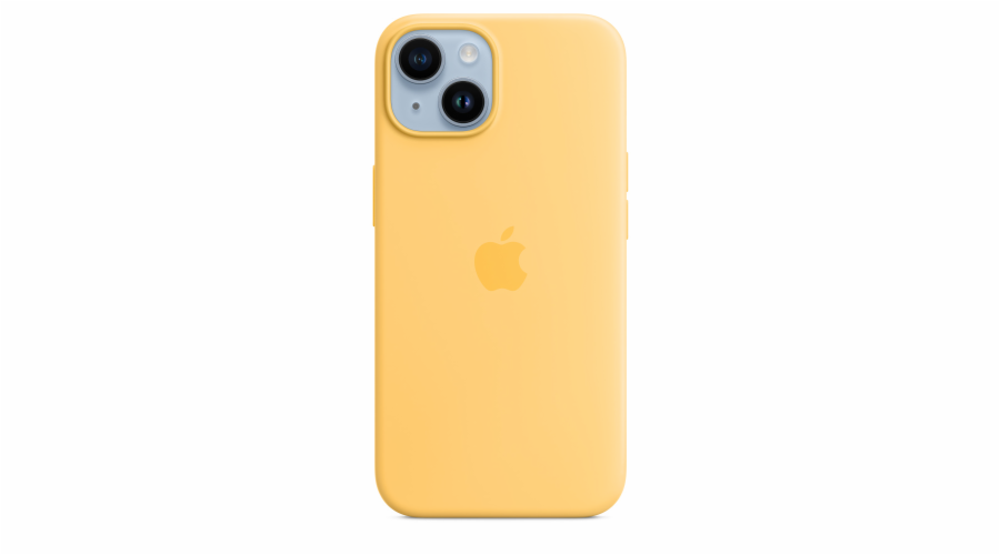 Silikonové pouzdro na iPhone 14 MagSafe - světle žluté