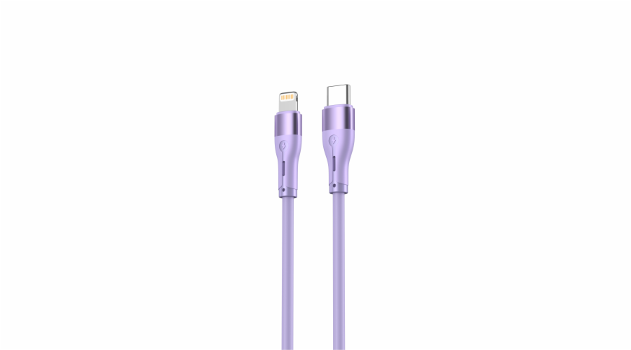 Tellur Silicone Type-C to Lightning cable PD30W 1m purple