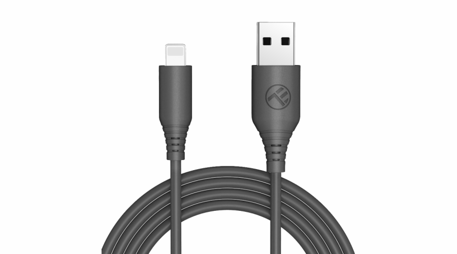 Tellur Silicone USB to Lightning cable 1m black
