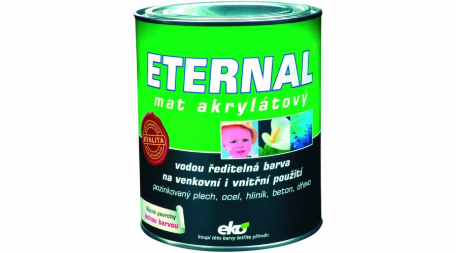 Eternal mat akryl 0,7 kg 01 bílá