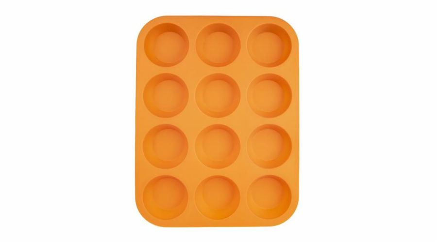 Forma na 12 ks muffinů silikon oranžová