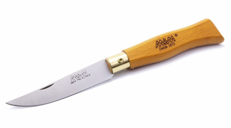 Nůž zavírací s pojistkou 7,5 cm rukojeť buk MAM Douro