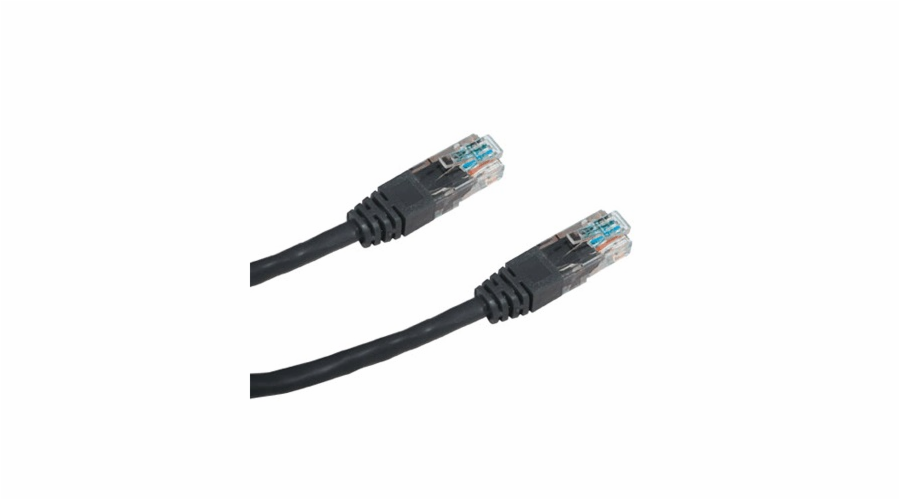 DATACOM Patch kabel UTP CAT5E 1m černý
