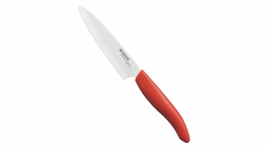 KYOCERA keramický nůž s bílou čepelí/ 11 cm dlouhá čepel/ červená plastová rukojeť