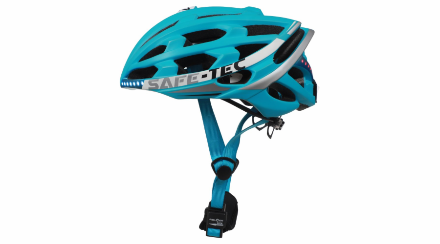SAFE-TEC Chytrá Bluetooth helma/ Repro/ TYR 2 Turquoise XL