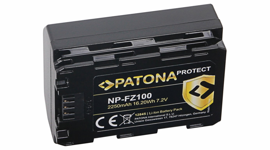PATONA baterie pro foto Sony NP-FZ100 2400mAh Li-Ion Protect