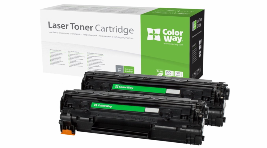 ColorWay kompatibilní toner s HP CE278A/ černý/ 2x 2100 stran/ Dual pack