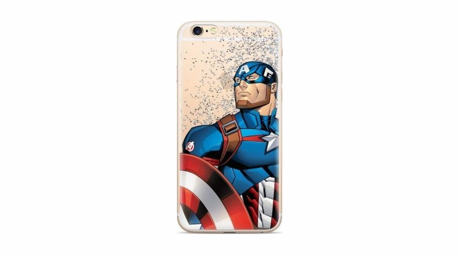 ERT Case Liquid Glitter Marvel Captain America 011 iPhone 7 Plus / 8 Plus Standard