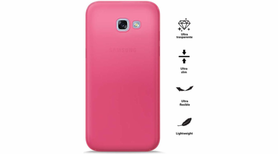 Puro Etui 0.3 Nude Galaxy A3 (2017) fluo Pink