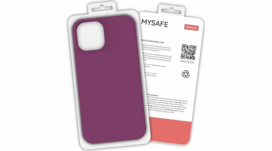 Mysafe Mysafe Silicone Case iPhone 12 Mini Purple Box