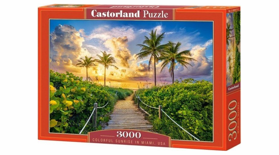 Puzzle 3000 Colorphul Sunrise v Miami, USA
