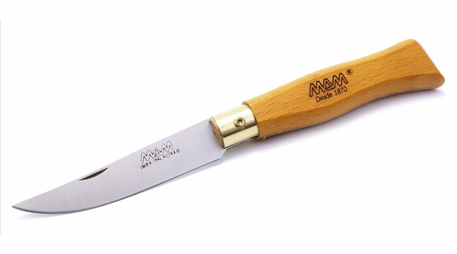 Nůž zavírací s pojistkou 9 cm rukojeť buk MAM Douro