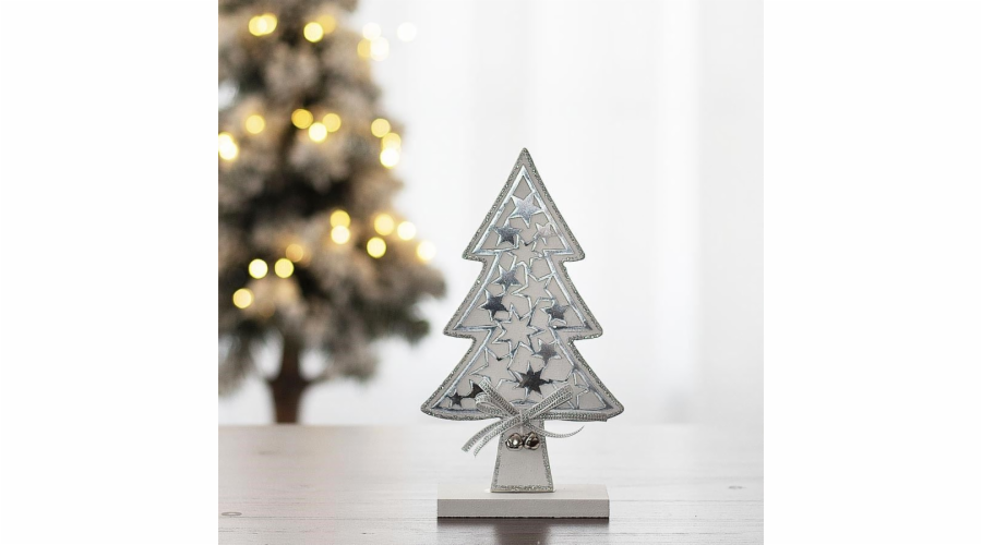 Dekorace Vánoční strom 19x11 cm