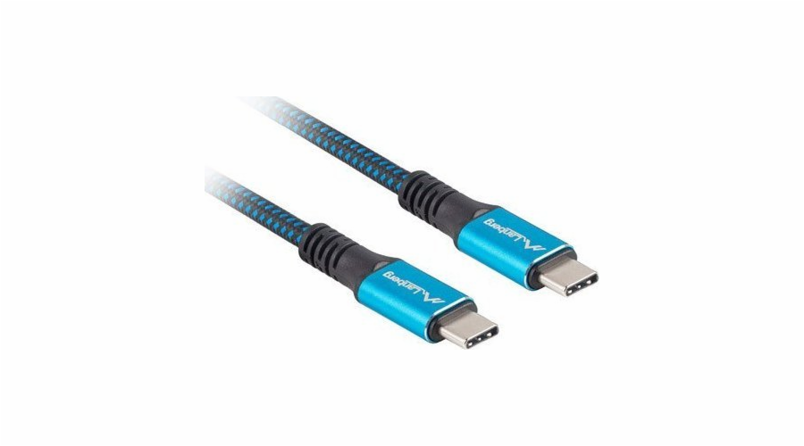 Lanberg CA-CMCM-45CU-0012-BK USB cable 0.12 m USB4 Gen 2x2 USB C Black Blue