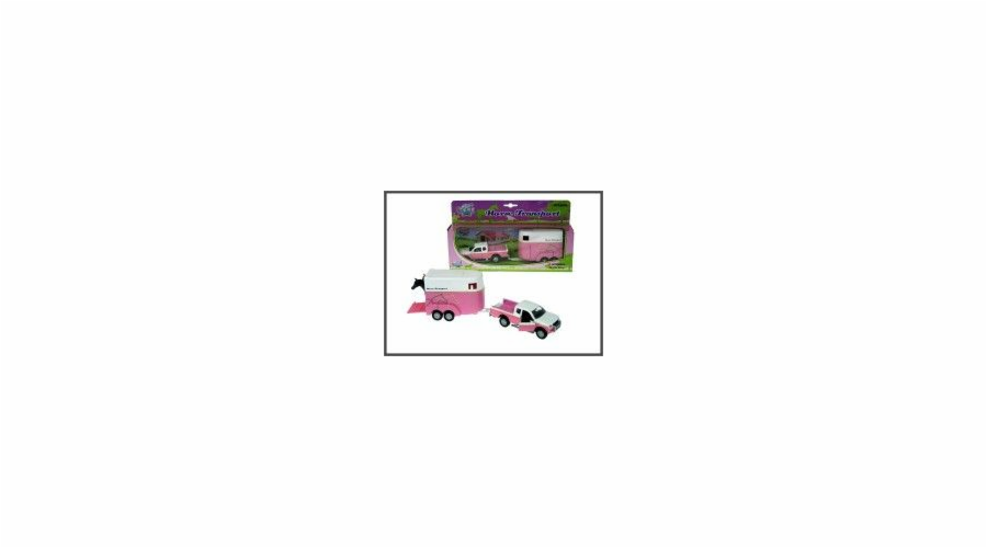 HIPO Auto 14cm s růžovým přívěsem