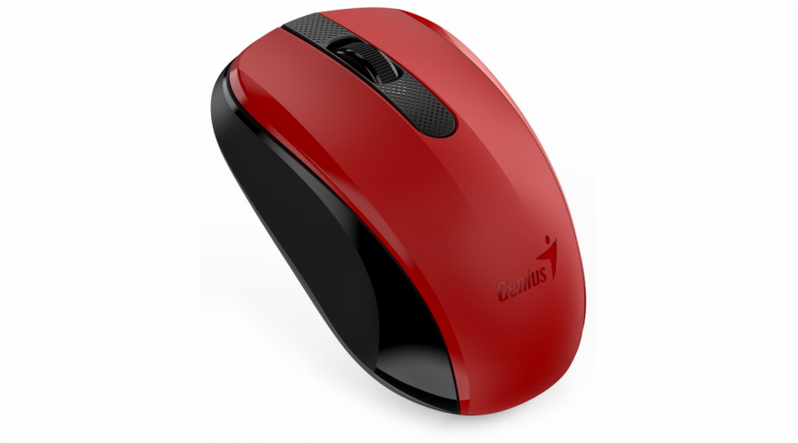 GENIUS myš NX-8008S/ 1200 dpi/ bezdrátová/ tichá/ BlueEye senzor/ červená