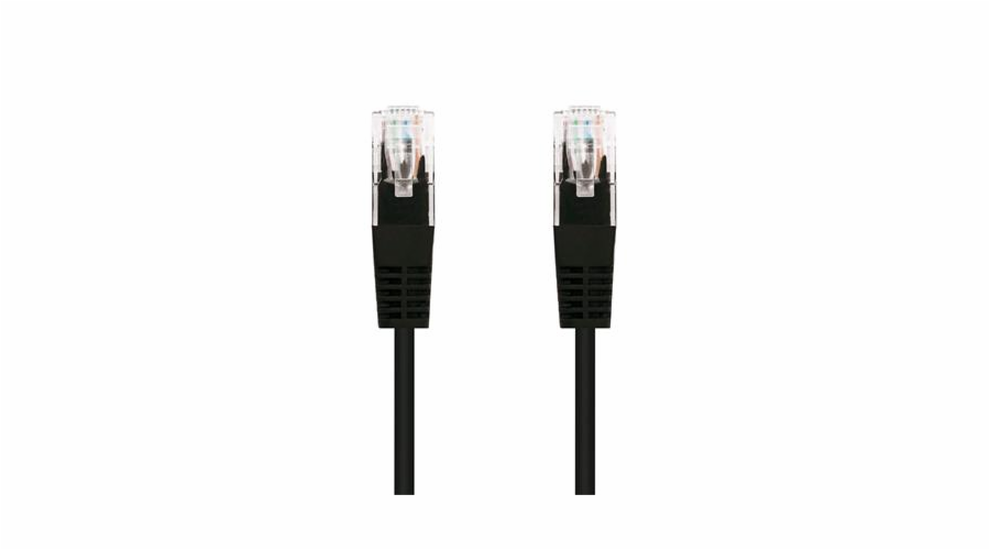 C-TECH kabel patchcord Cat5e, UTP, černý, 3m
