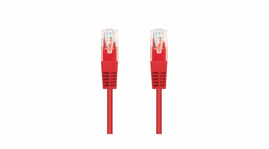 C-Tech CB-PP5-05R patch, Cat5e, UTP, 0,5m, červený C-TECH kabel patchcord Cat5e, UTP, červený, 0,5m