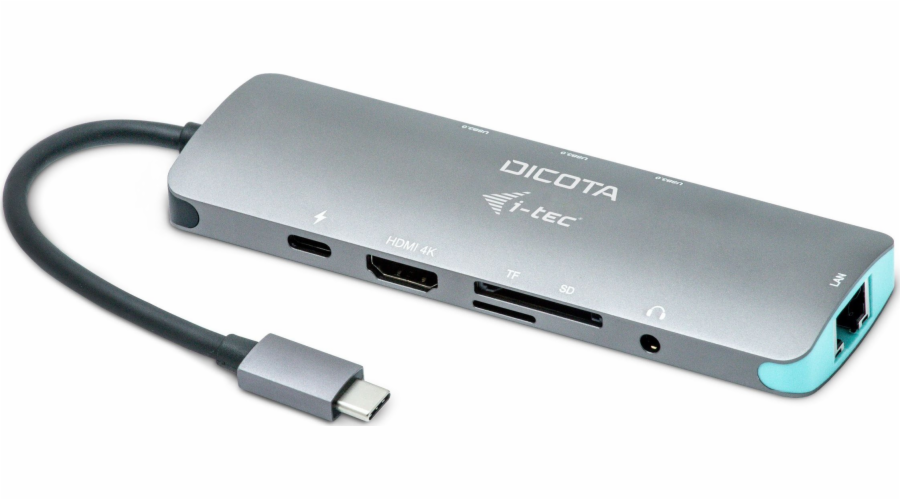 Přenosná dokovací stanice USB-C 8v1 4K HDMI PD 100W
